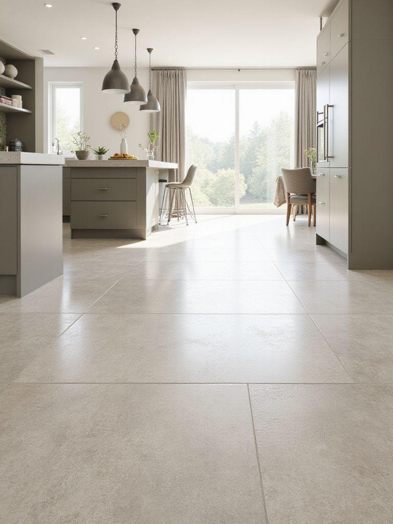Tile flooring installation